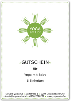 Yoga am Hof - Gutschein